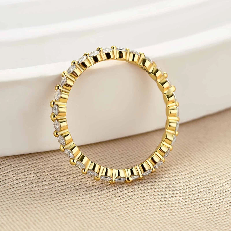 Round Cut Full Eternity Classic Ring