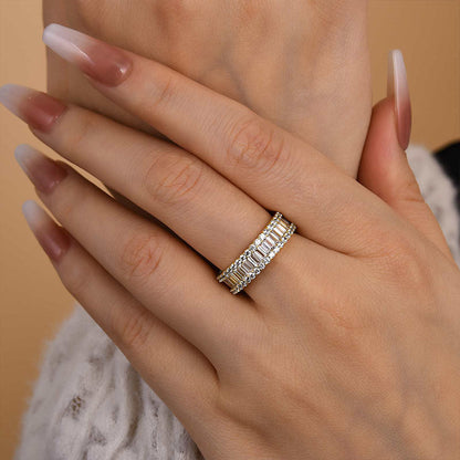 Emerald Cut Women's Wedding Ring
