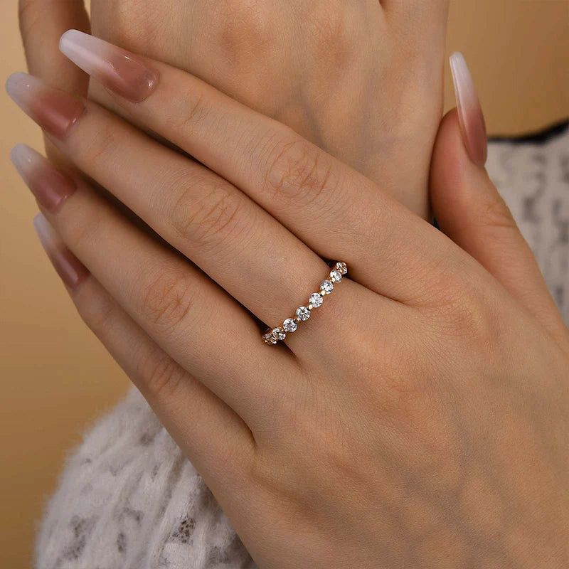Eternity Round Cut Wedding Band