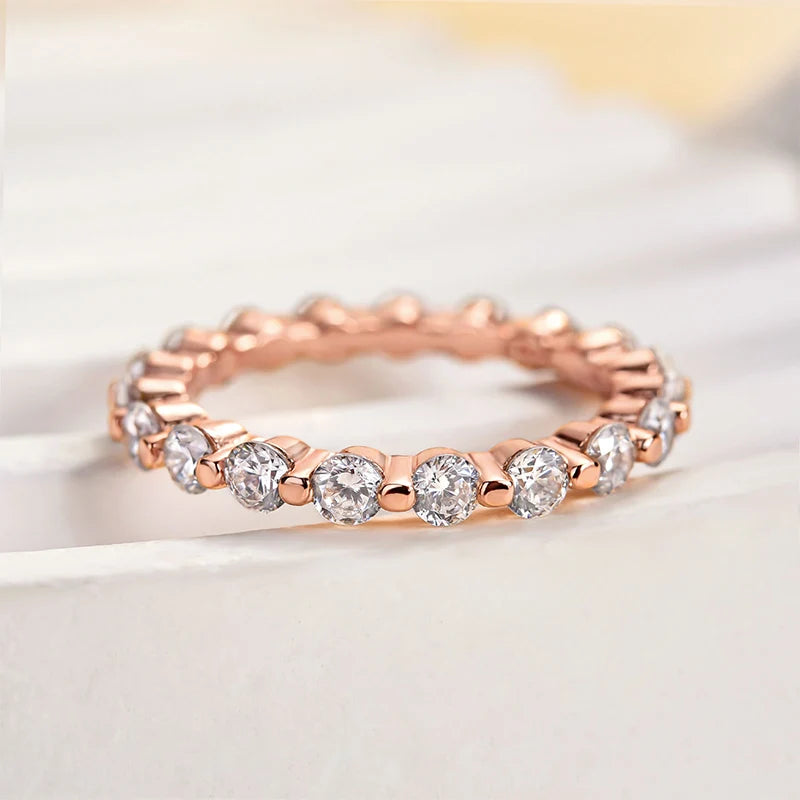 Eternity Round Cut Wedding Band