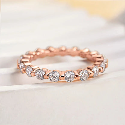 Eternity Round Cut Wedding Band