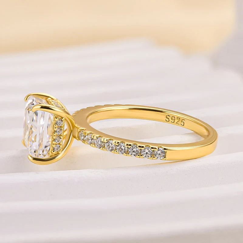 Princess Cut Sparkle Square Engagement Ring