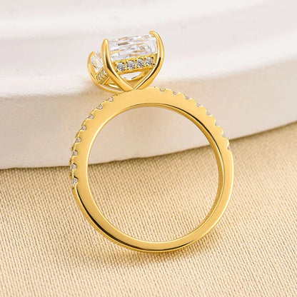 Princess Cut Sparkle Square Engagement Ring