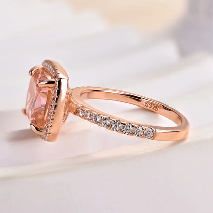 Cushion Cut Halo Engagement Ring