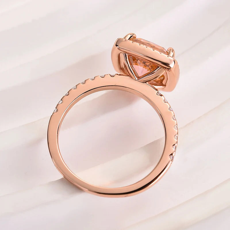 Cushion Cut Halo Engagement Ring