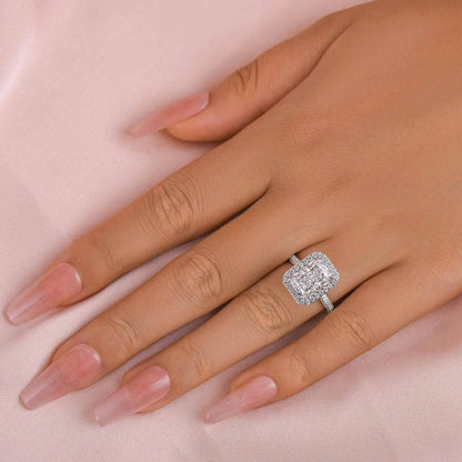 Radiant Cut Vintage Ring For Everyday Wear