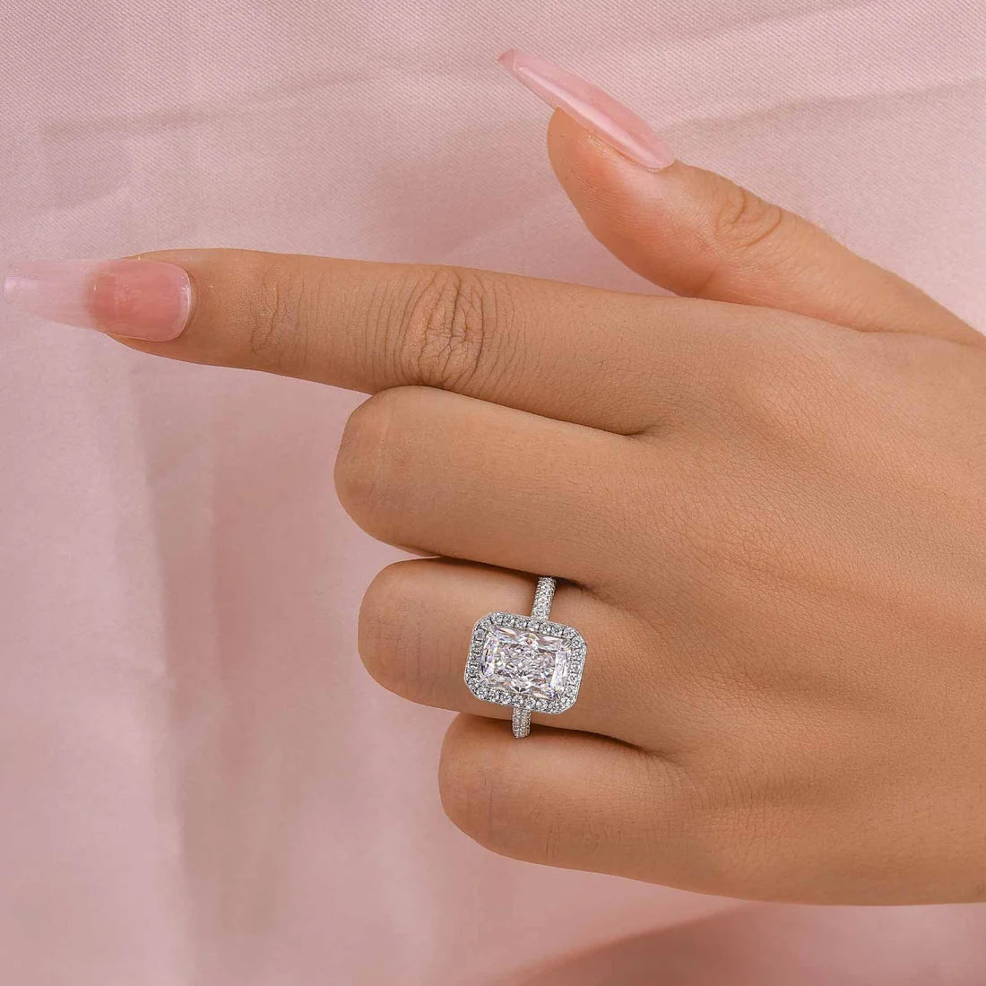 Radiant Cut Vintage Ring For Everyday Wear