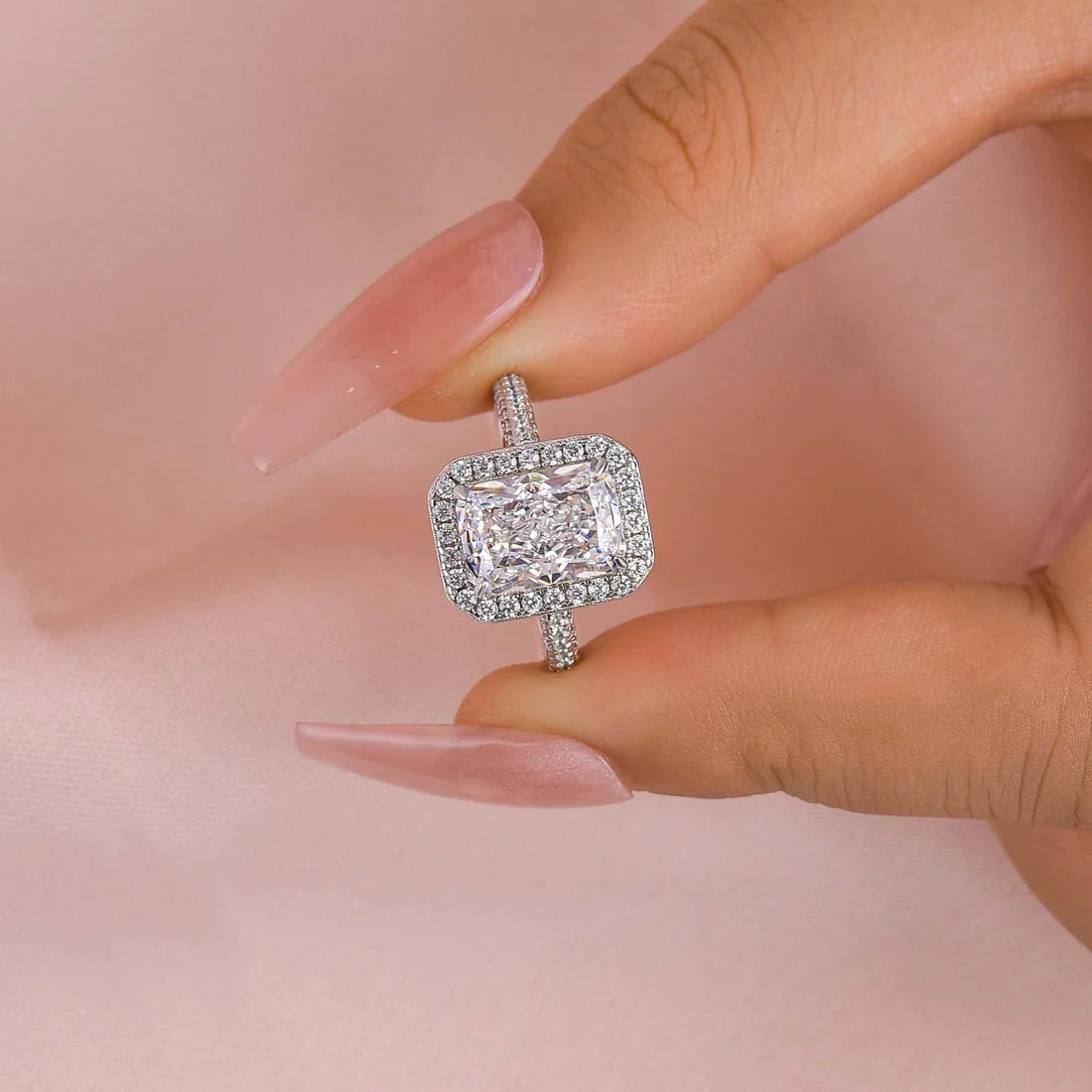 Radiant Cut Vintage Ring For Everyday Wear
