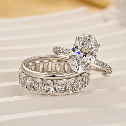 Cushion Cut Wedding Ring Set