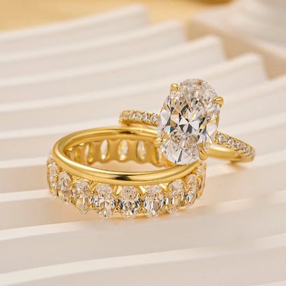 Cushion Cut Wedding Ring Set