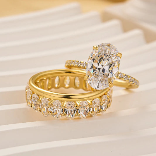Cushion Cut Wedding Ring Set