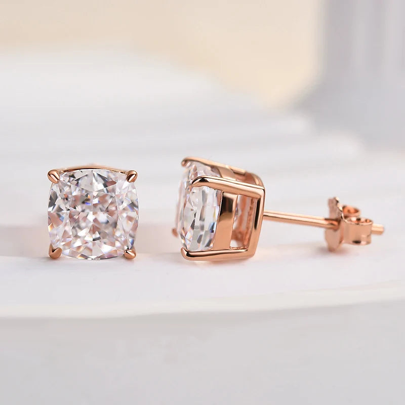 Cushion Cut Women's Stud Earrings