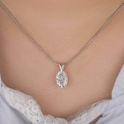 Oval Cut Pendant Necklace