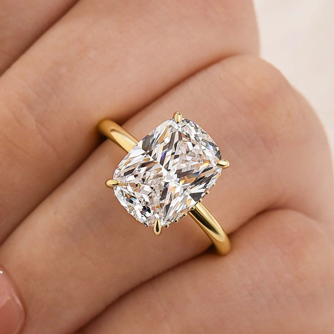 Cushion Cut Everyday Engagement Ring