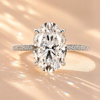 Oval Cut Promise Ring For Women