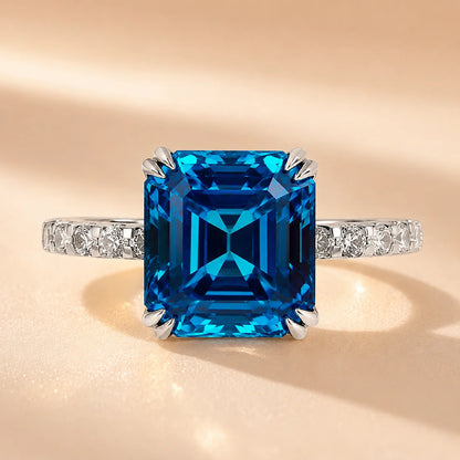 Honorable Asscher Cut Engagement Ring