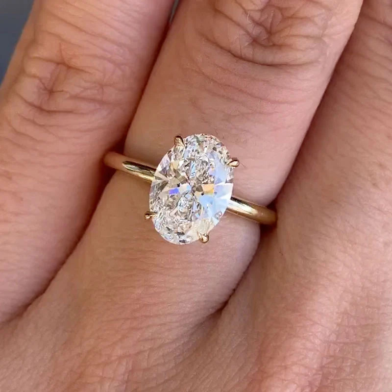 Exclusive Oval Cut Engagement Ring