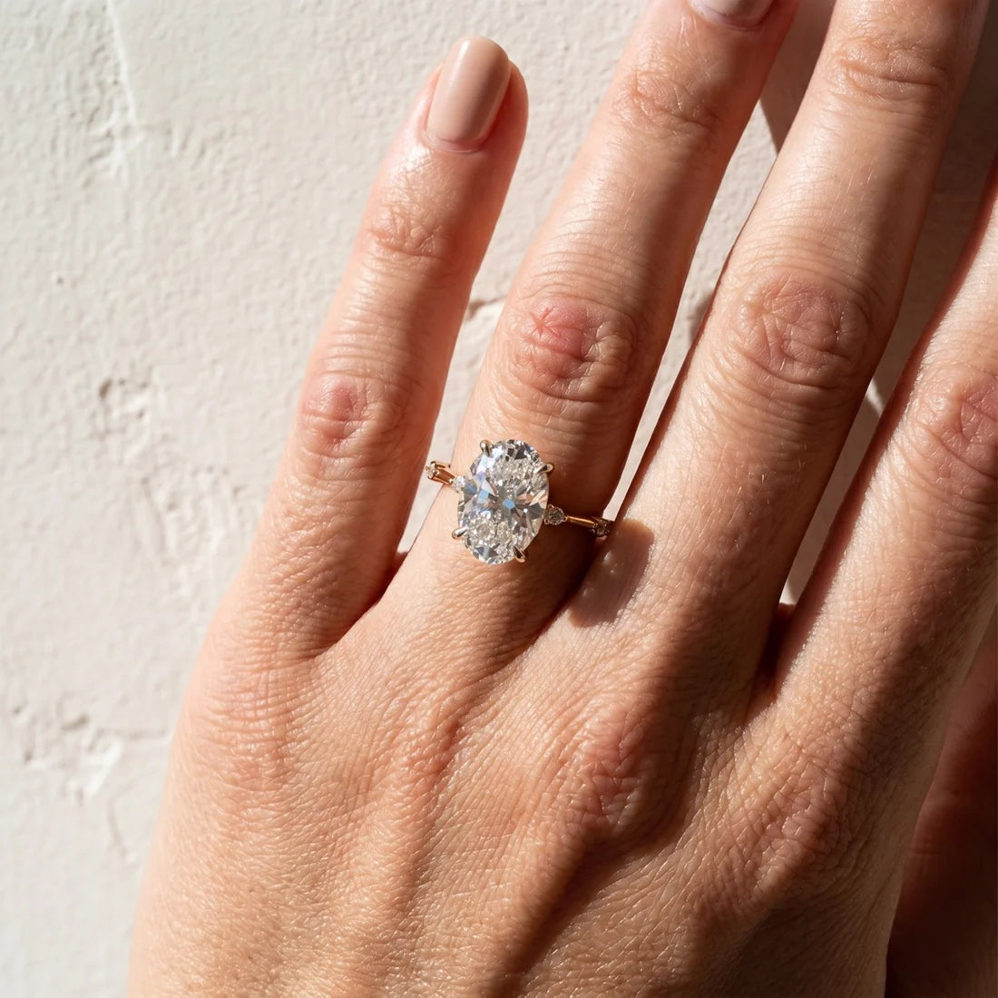 Oval Cut Simple Engagement Ring