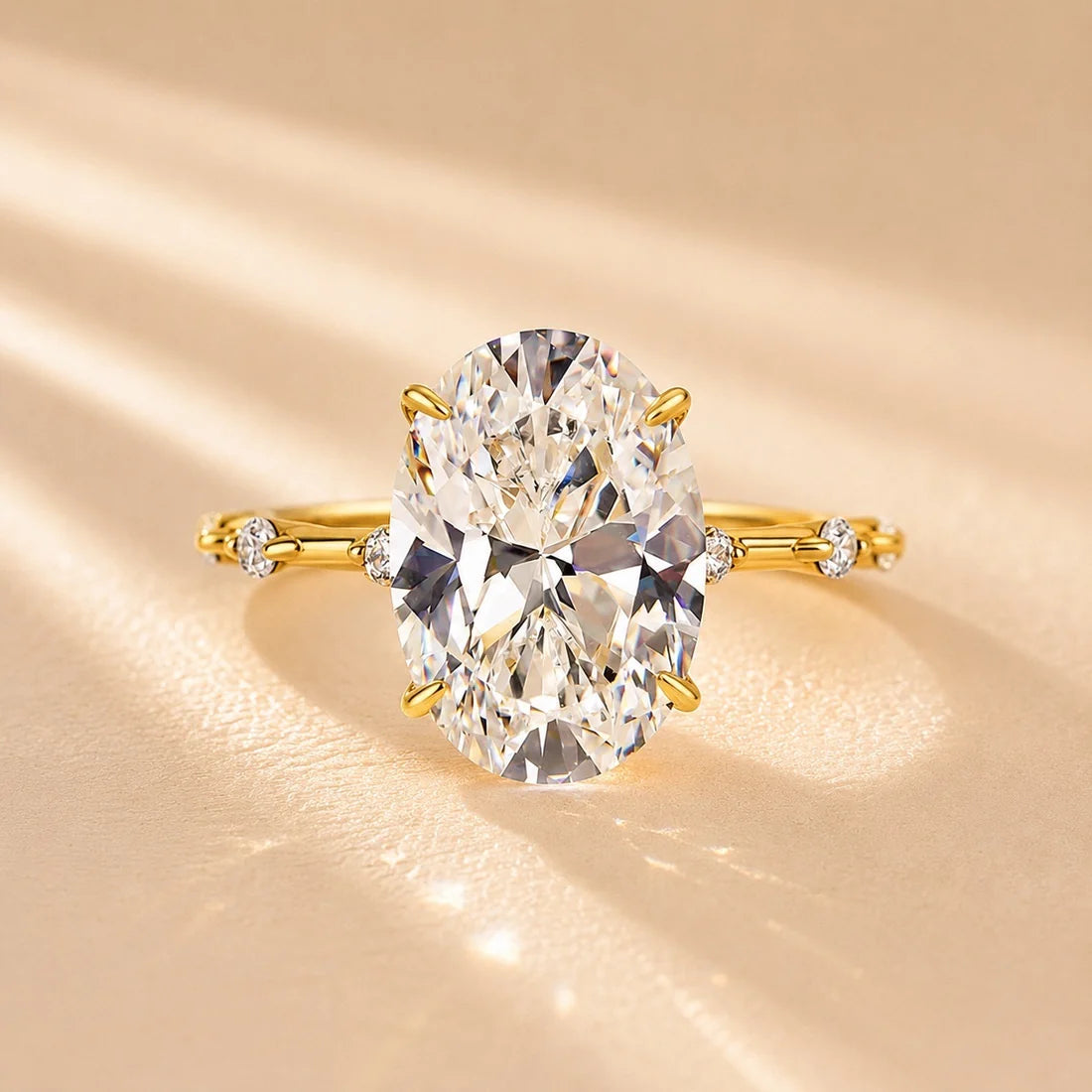 Oval Cut Simple Engagement Ring