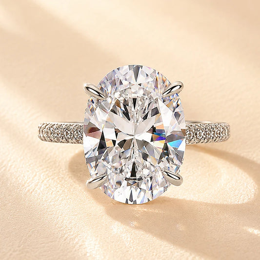 Oval Cut Exclusive Diamond Engagement Ring