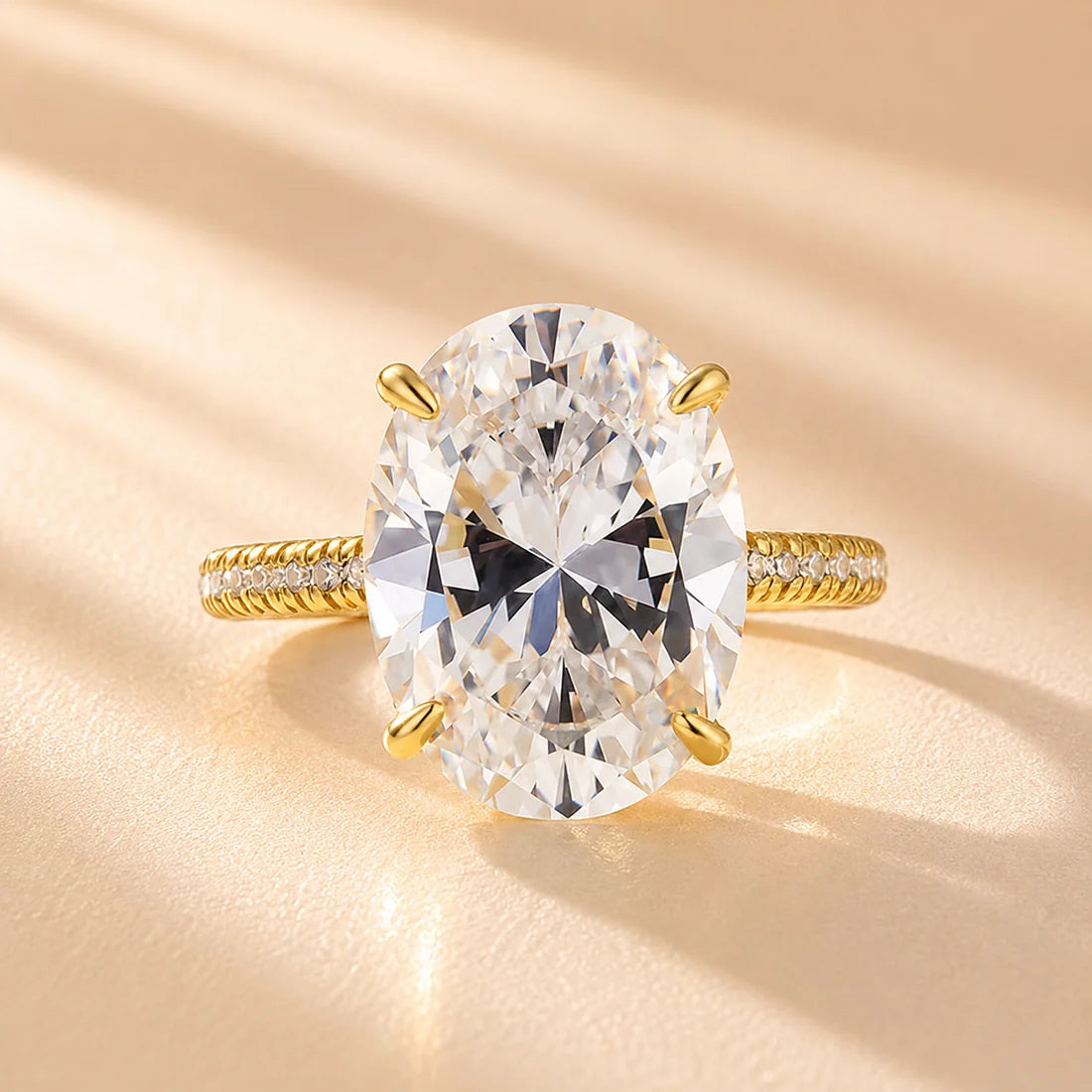 Oval Cut Exclusive Diamond Engagement Ring