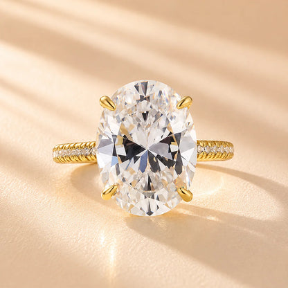 Oval Cut Exclusive Diamond Engagement Ring