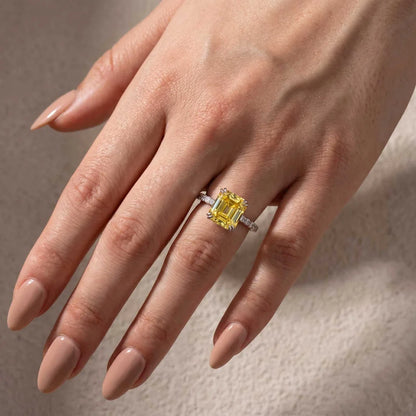 Honorable Asscher Cut Engagement Ring