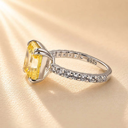 Honorable Asscher Cut Engagement Ring