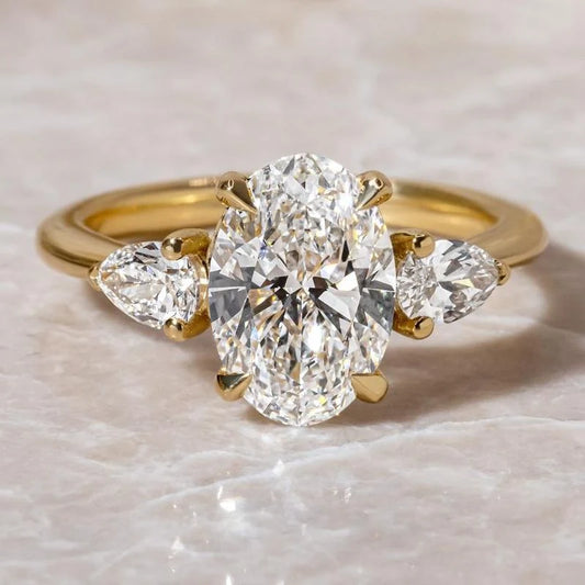 Oval Cut Three Stone Engagement Ring