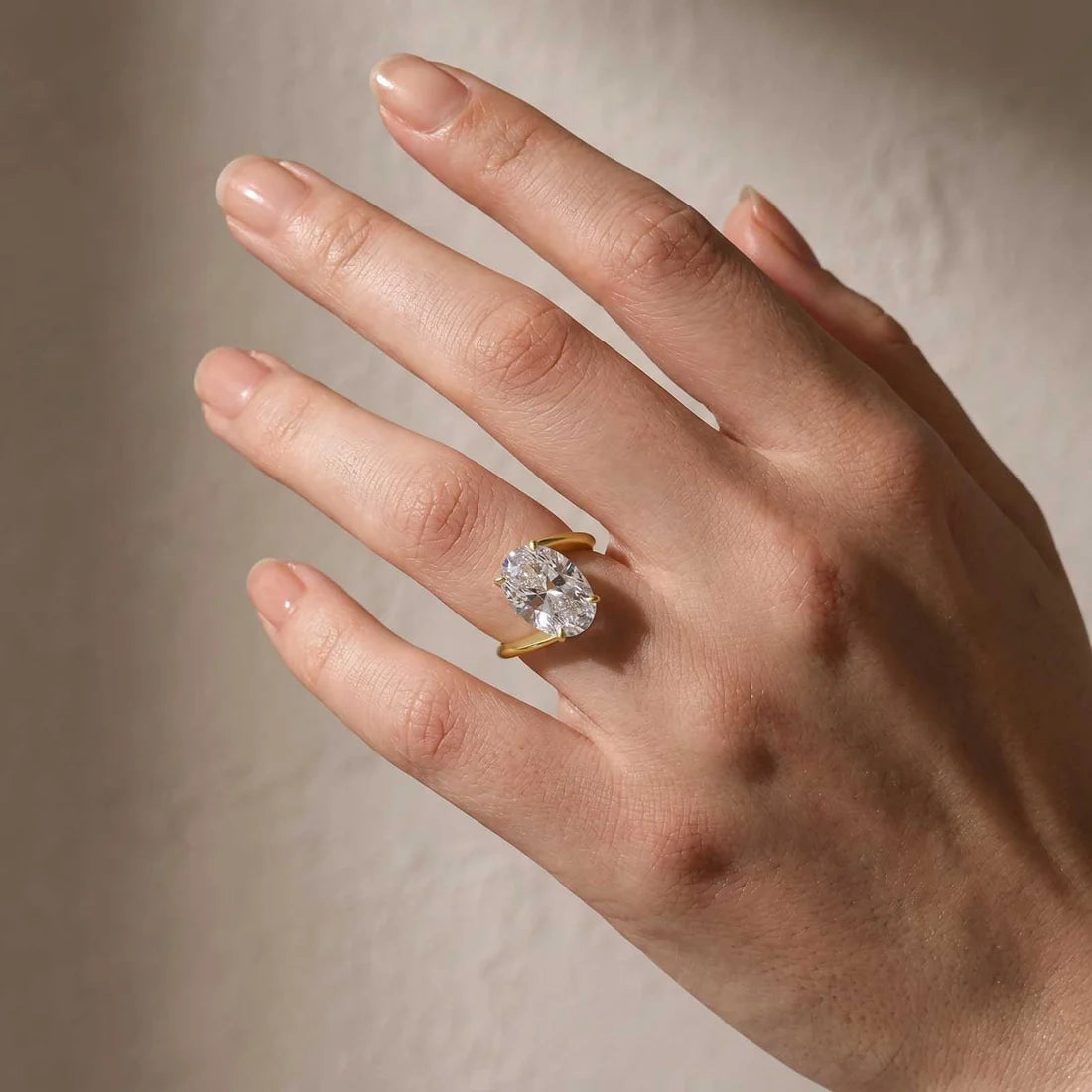 Unique Oval Cut Engagement Ring for Women