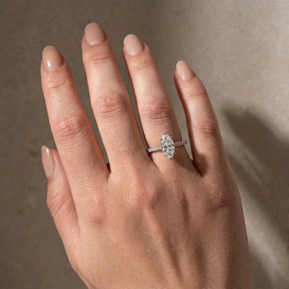 Elegant Marquise Cut Engagement Ring