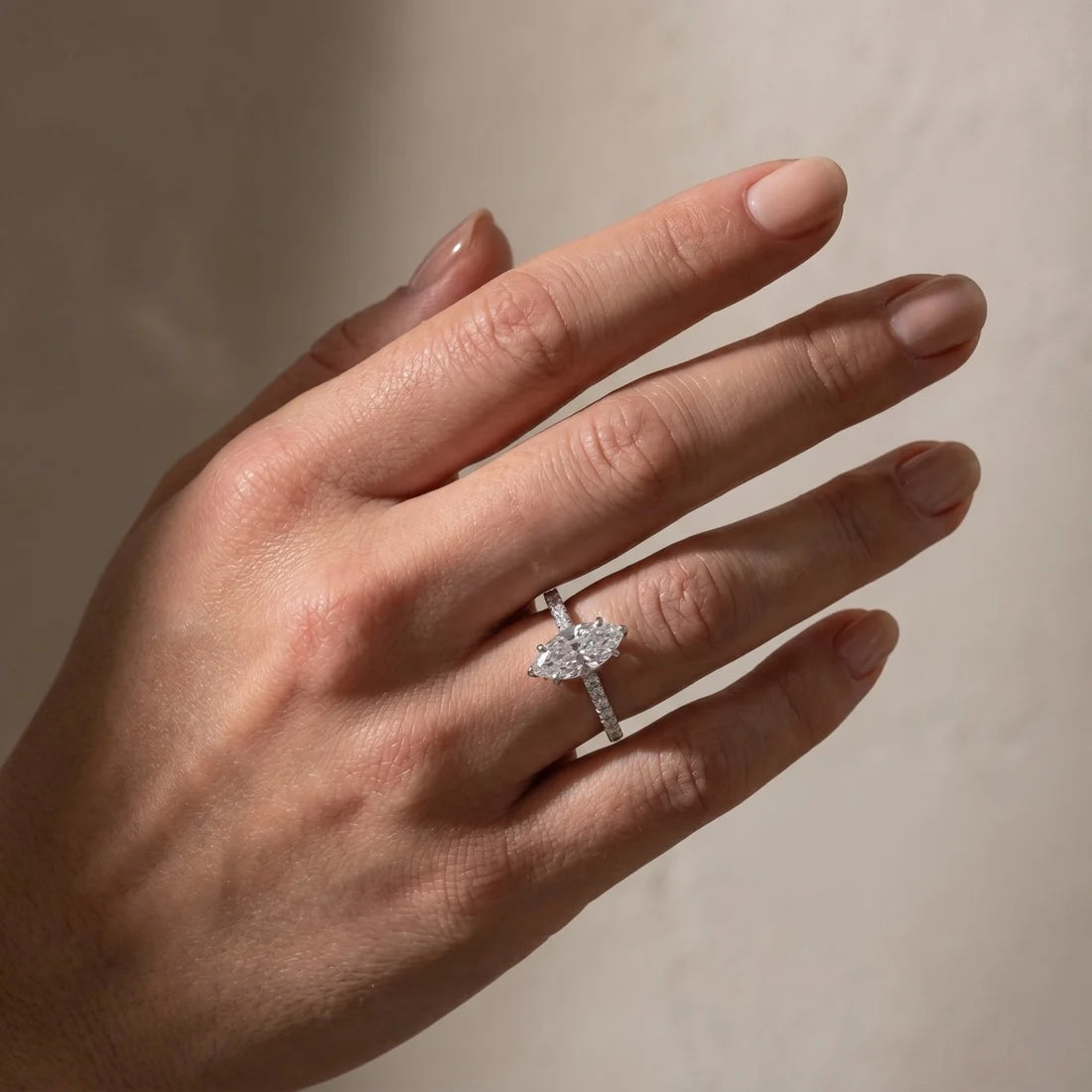 Elegant Marquise Cut Engagement Ring