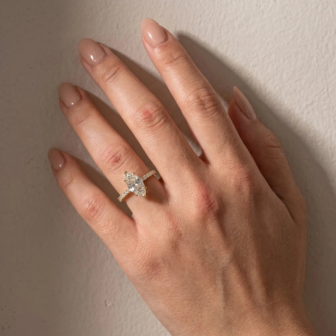 Elegant Marquise Cut Engagement Ring