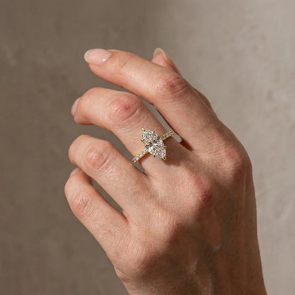 Elegant Marquise Cut Engagement Ring