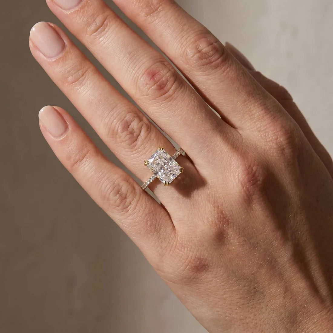 Radiant Cut Travel Ring For Women