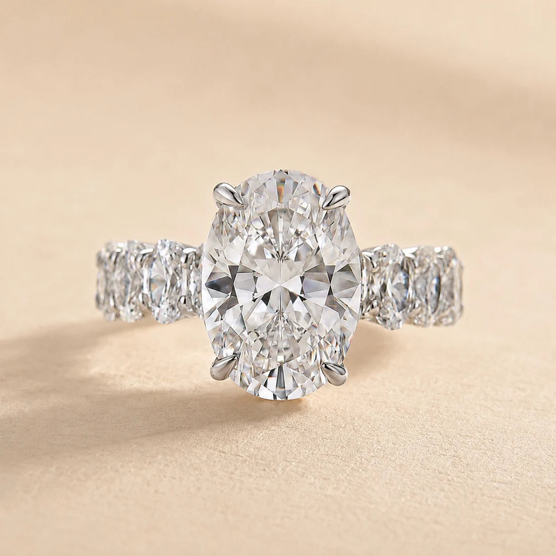 Oval Cut Luxurious Engagement Ring