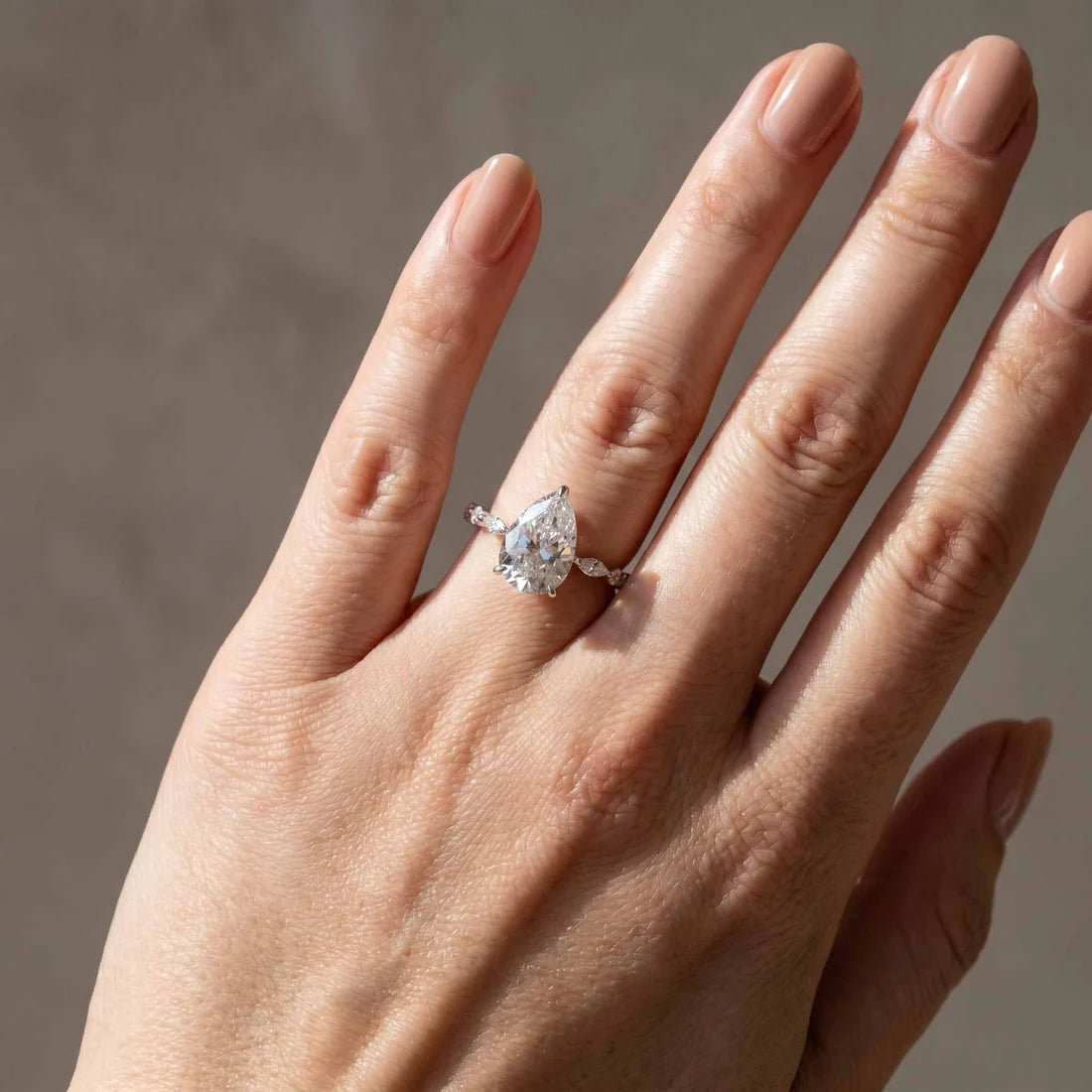 Pear Cut Sparkle Ring