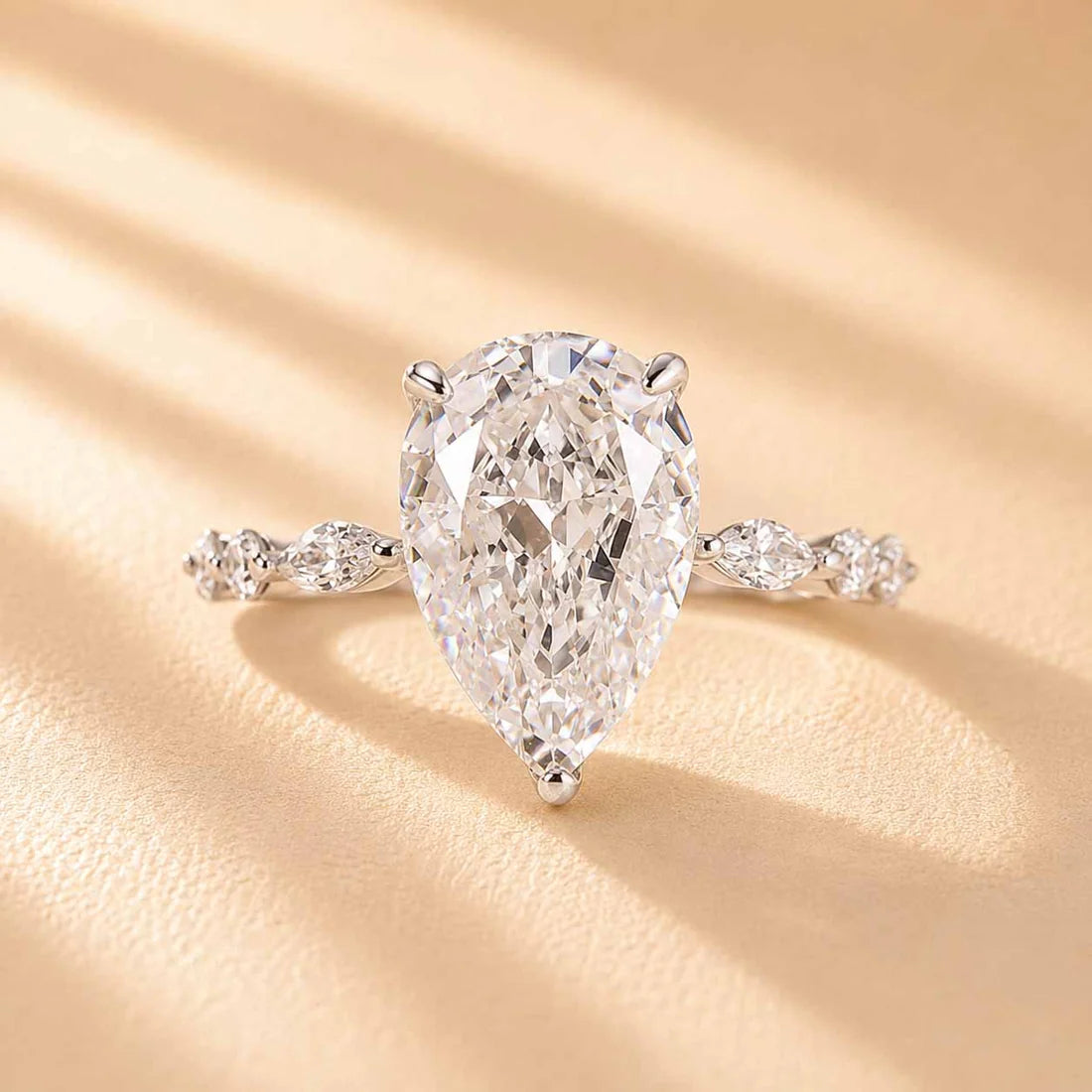 Pear Cut Sparkle Ring