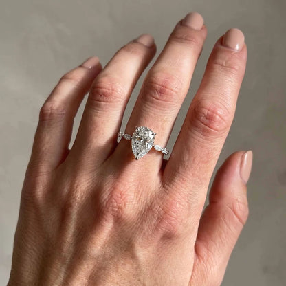 Pear Cut Sparkle Ring