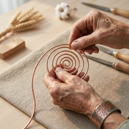 Zarino's Flow Copper Hand Spiral