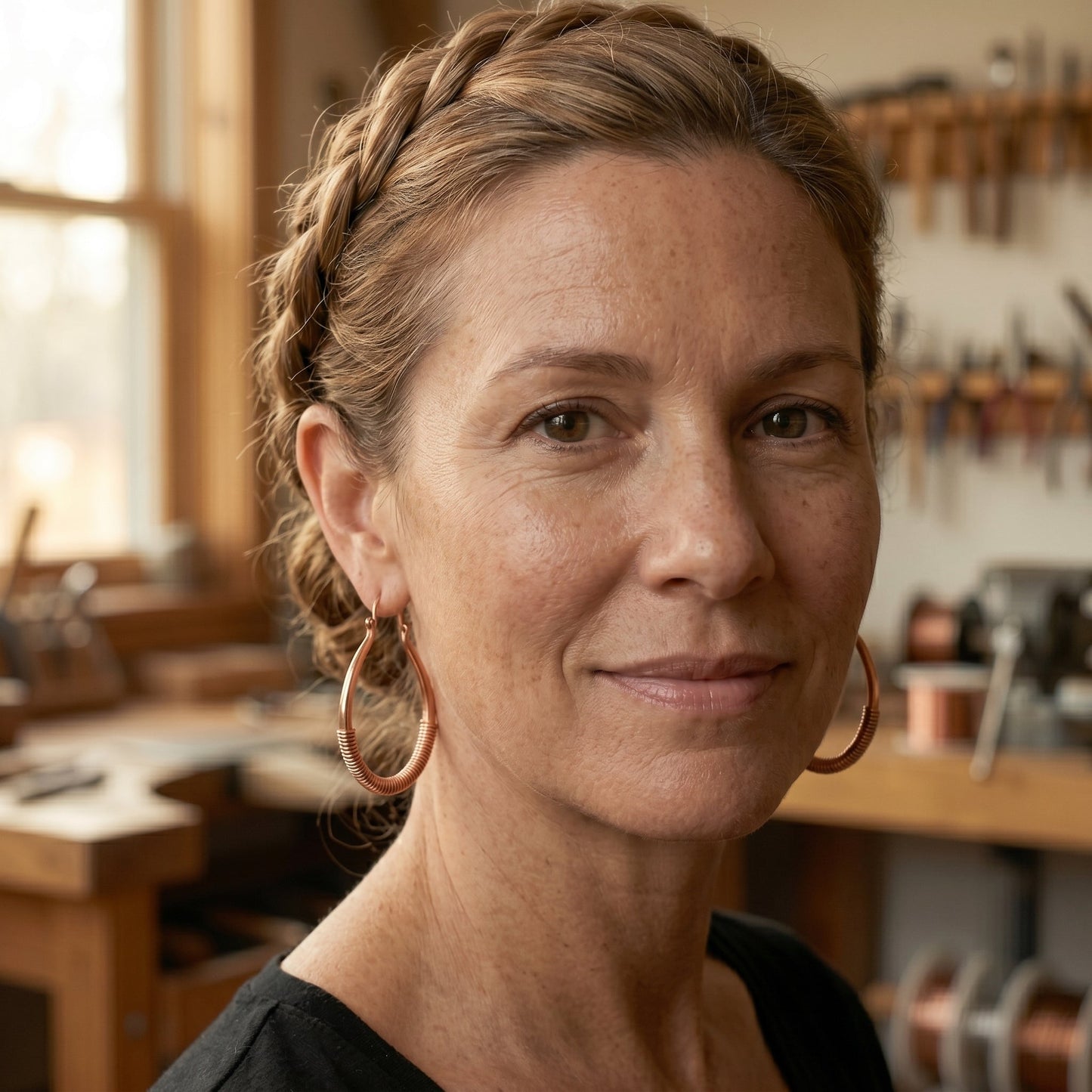 Zarinos's Creek Copper Earrings