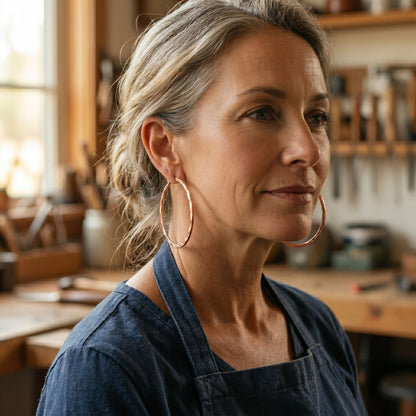 Zarino's Willow Copper Earrings