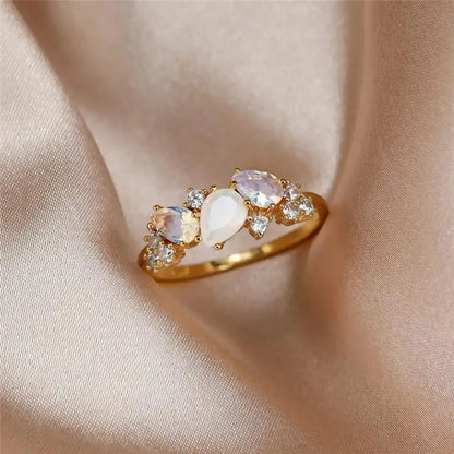 Vintage Golden Moonstone Ring