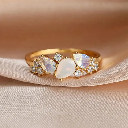Vintage Golden Moonstone Ring