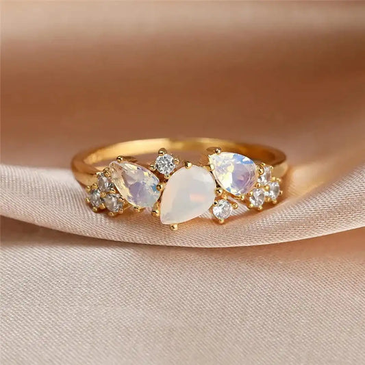 Vintage Golden Moonstone Ring