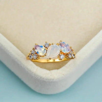 Vintage Golden Moonstone Ring