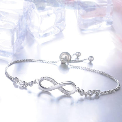 Elegant Silver Infinity Bracelet