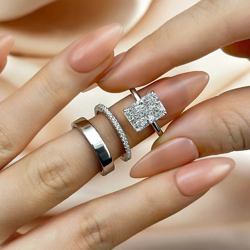 Radiant Cut 3PC Classic Wedding Set