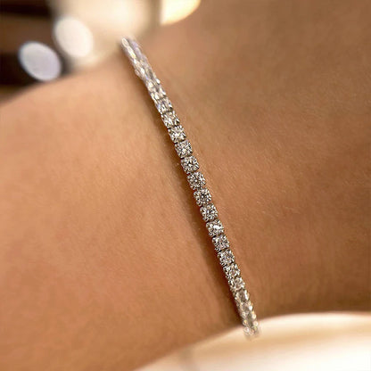 Round Cut Tennis Bracelet for Women