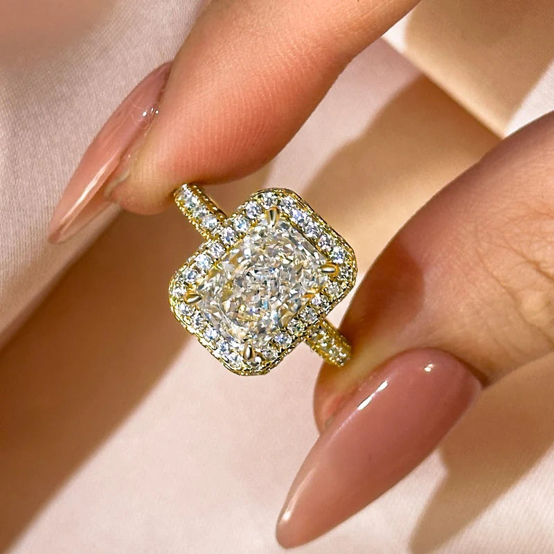 Radiant Cut Vintage Ring For Everyday Wear